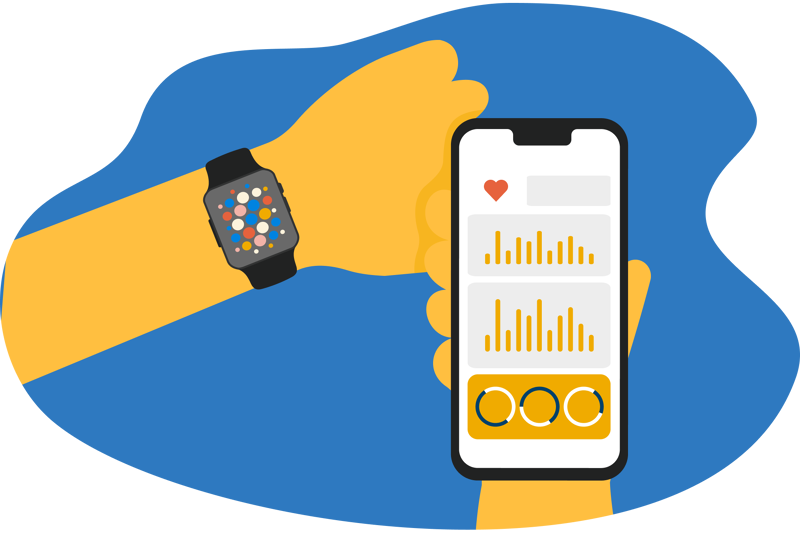 Fitness Armband mit Smartphone App